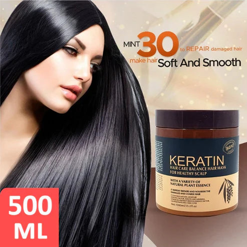KERATIN HAIR MASK: 500ML FOR A HEALTHY SCALP AND BALANCED HAIR (ORIGNAL)